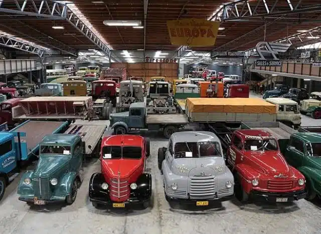 Bill RIchardson's Transport World - cars and vans lined up