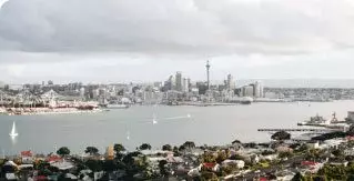 A view of Auckland city from Devonport