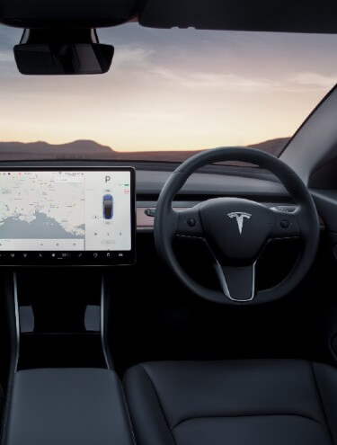 Tesla Model 3 luxury interior