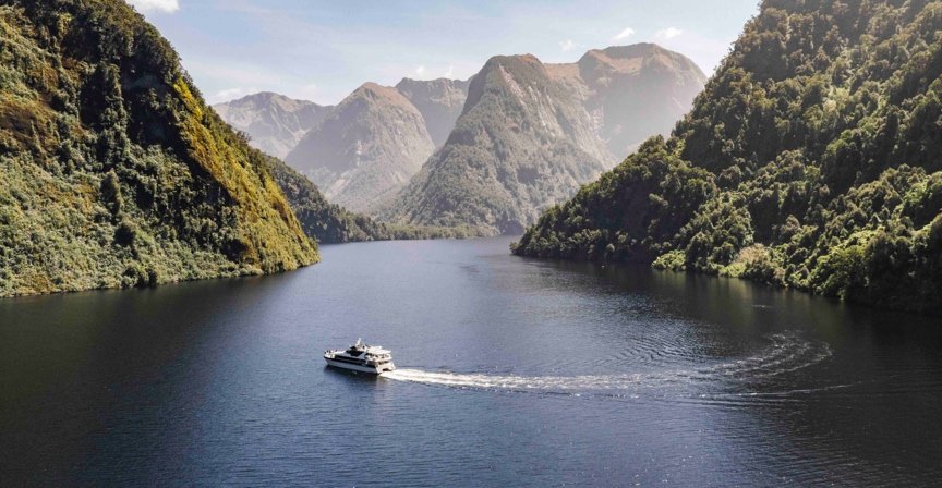 Alt text: RealNZ 10% discount for Doubtful Sound Wilderness Cruise - in partnership with GO Rentals