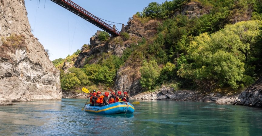 Alt text: RealNZ 10% discount for Kawarau River White Water Rafting - in partnership with GO Rentals