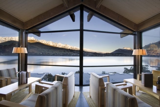 The Rees Hotel on the shores of Lake Wakatipu, Queenstown