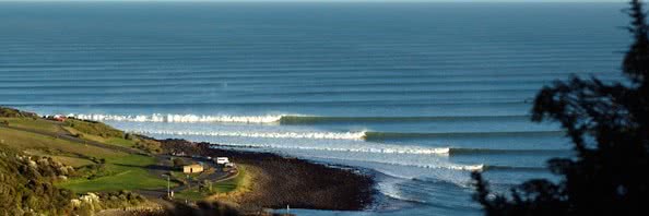 Image of the coastline at Raglan