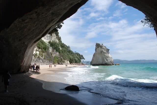 The stunning Cathedral Cove in the Coromandel