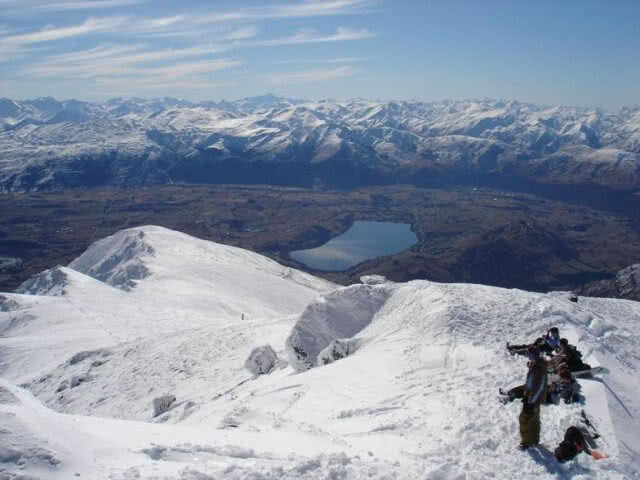 Image from the top of the Remarkables ski field, Queenstown New Zealand