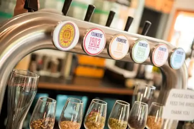 Image of the craft beer taps