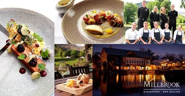 Image collage of the offerings at the Millbrook Resort home of the NZ Golf Open