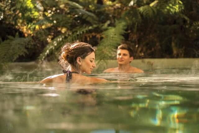 The Glacier Hot Pools at Franz Josef. Image credit: Glacier Hot Pools