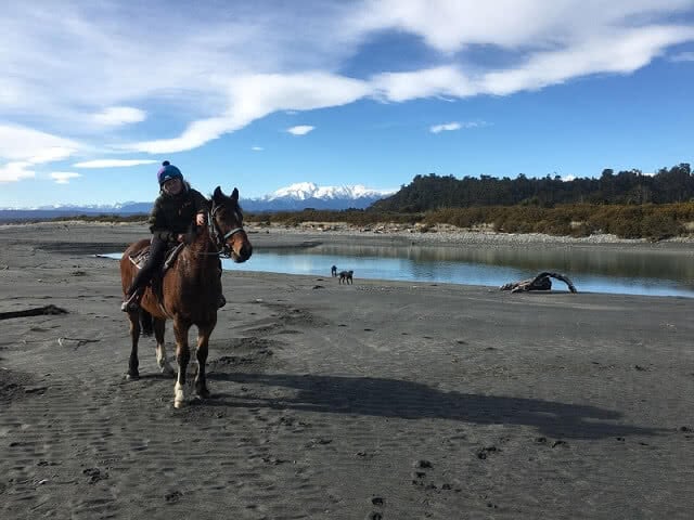 Horse trekking at Franz Josef. Photo Credit: South Westland Horse Treks