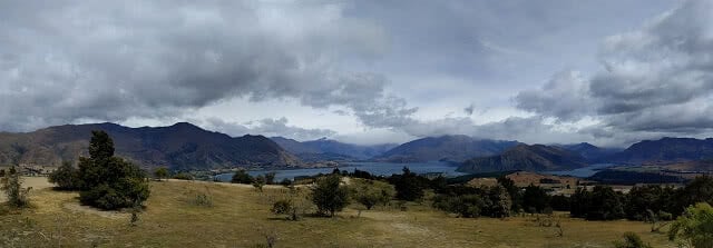 The view from the top of Mt Iron in Wanaka