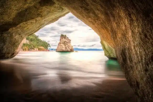 The stunning Cathedral Cove on the Coromandel Peninsula