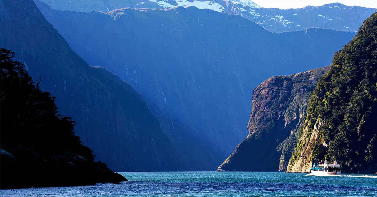 Beautiful waters of Milford Sound
