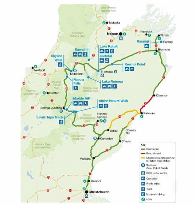 Alternative Route Christchurch to Picton