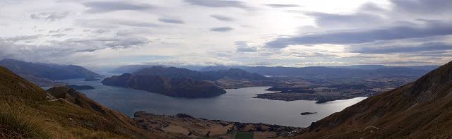 View from the top of Roy's Peak