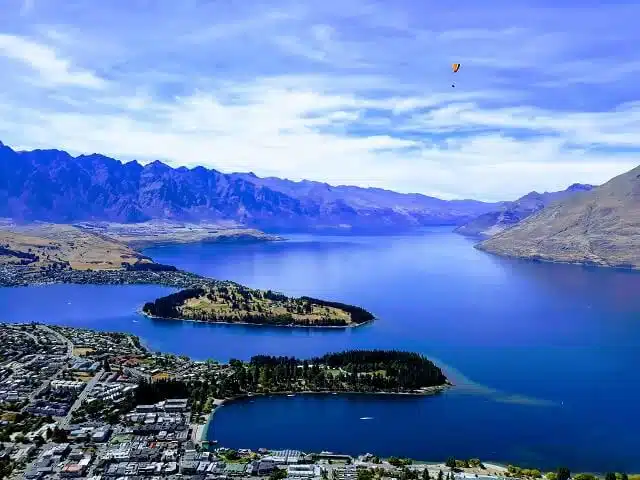 View from the top of the Skyline Gondola in Queenstown