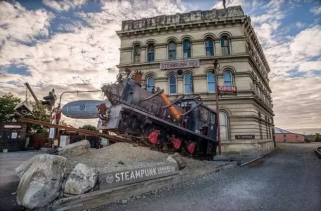 Steampunk HQ entrance