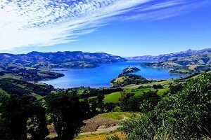 View down of Akaroa