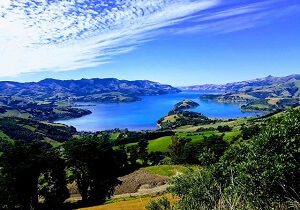 View down of Akaroa