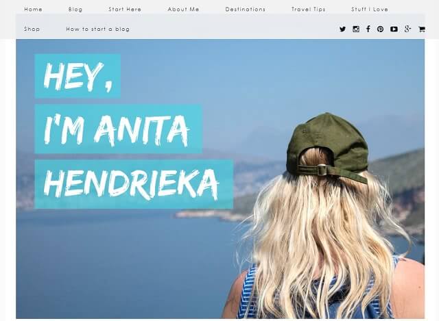 Anita Hendrieka Blog screenshot