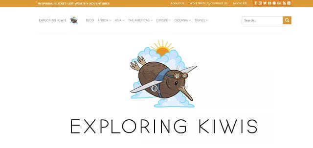 Exploring Kiwis Blog Screenshot