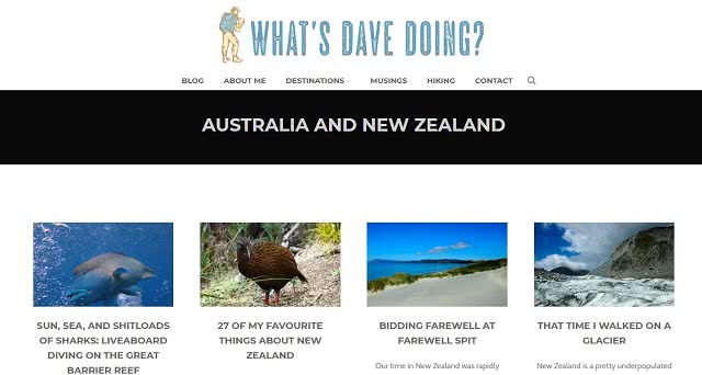 Whats Dave Doing blog screenshot