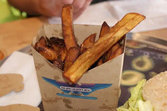 Kumara fries from Burger Fuel