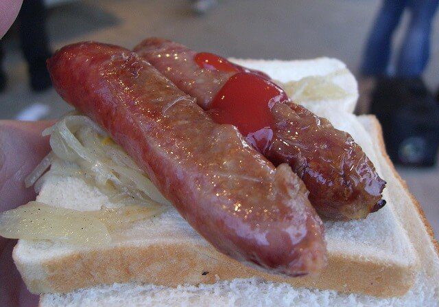 Image of a classic sausage sizzle