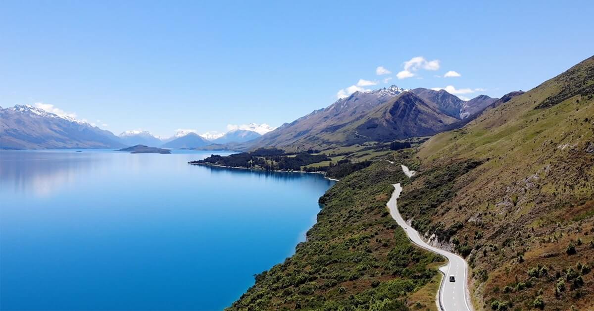 The drive from Queenstown to Glenorchy