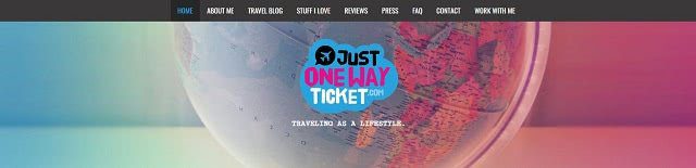 Just One Way Ticket Travel Blog screenshot