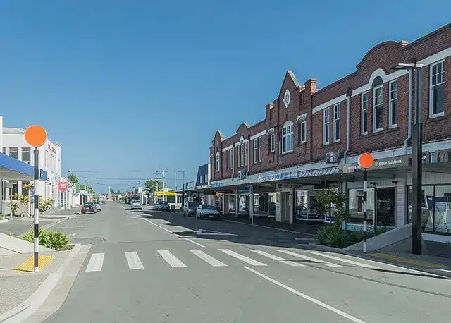 Main street of Balclutha New Zealand