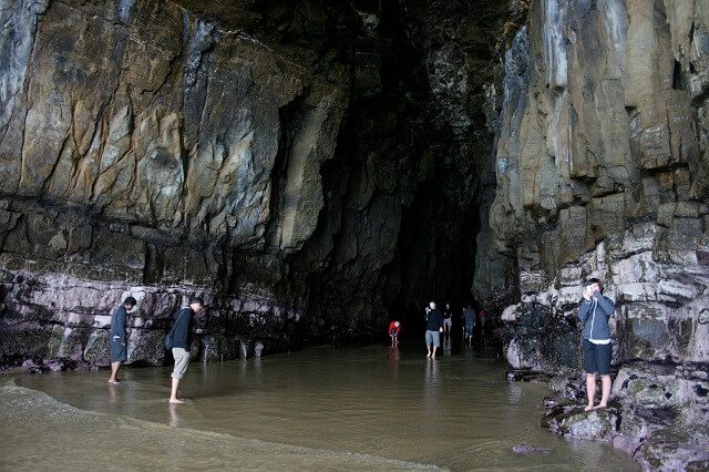 Cathedral Caves in New Zealand