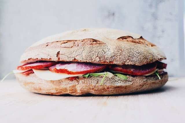 Image of a tasty looking Sandwich on crusty bread