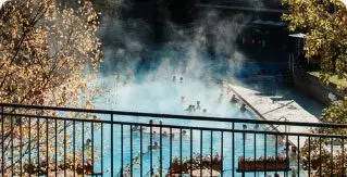 Image of the hot pools at Hanmer Springs