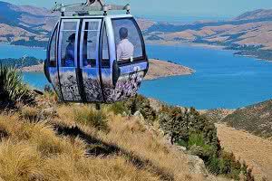 Christchurch Gondola overlooking the sea