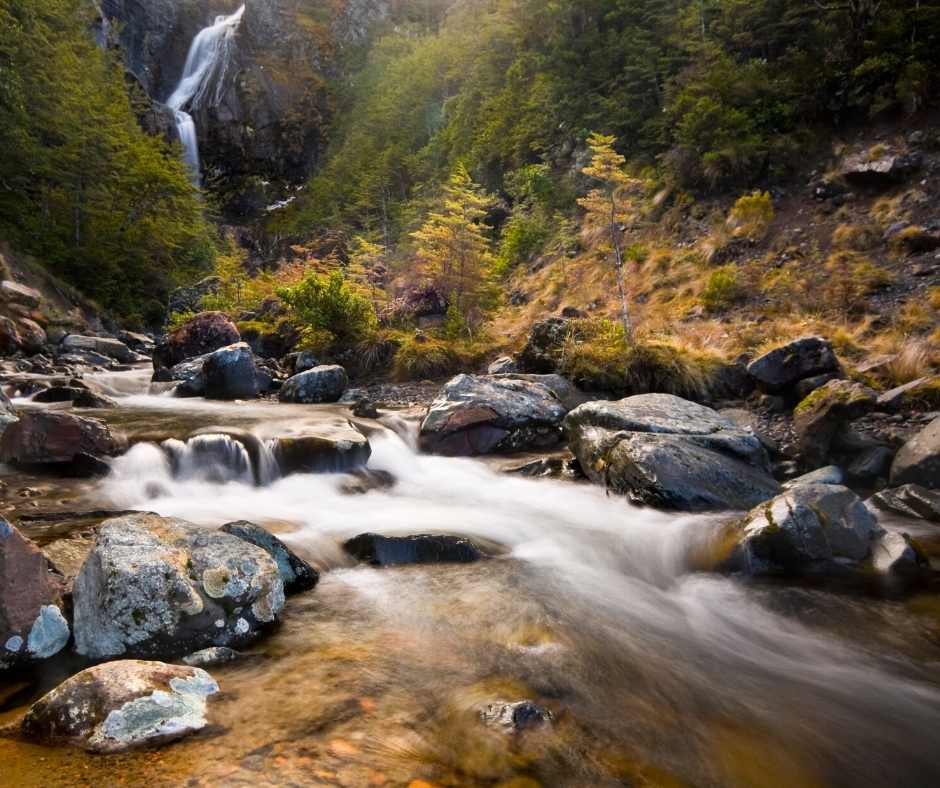 A shot of the Waitonga Falls in Ohakune