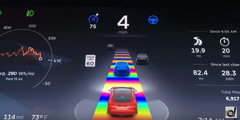 Tesla Model 3 Easter egg