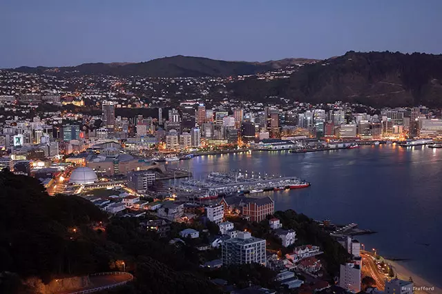 view of wellington harbour from mt victoria