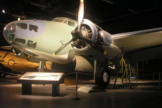A Lockheed Hudson Patrol Bomber of the RNZAF at the Christchurch Airforce museum