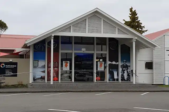 The façade of the Taupo Museum