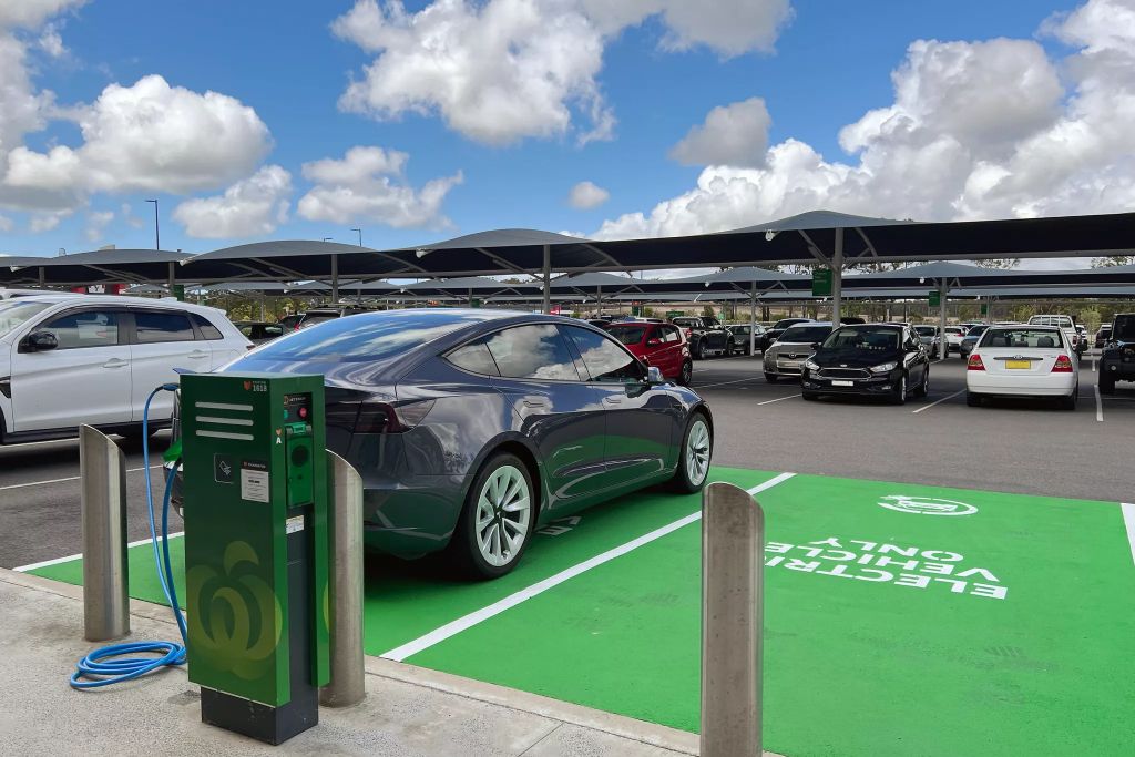 electric vehicle charging station parking