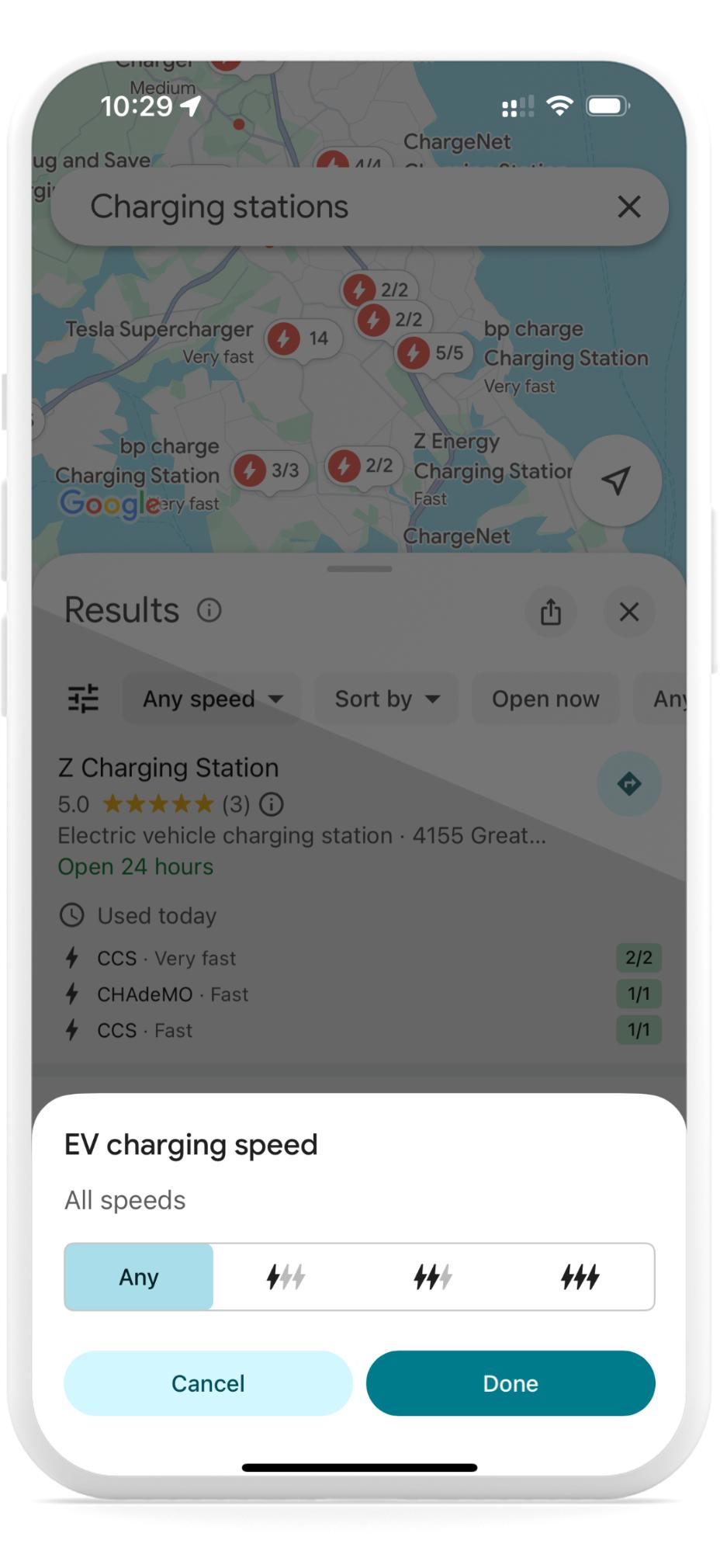 Google Maps EV Charging Stations step 4